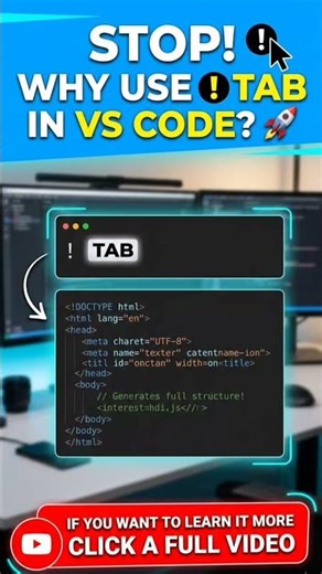 Vs code shortcut HTML skeleton #trending #shorts #viral