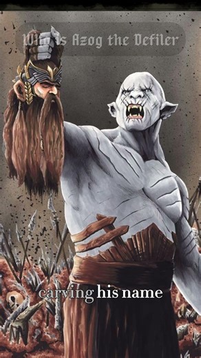 Who is Azog the Defiler: The Orc Who Started a War #LOTR #Middleearth #Tolkien #History #Shorts