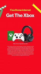 Switch to fast, reliable Fios Home Internet and get The Xbox Gaming Bundle, on us with a Fios 1 Gig plan. | Verizon | Facebook