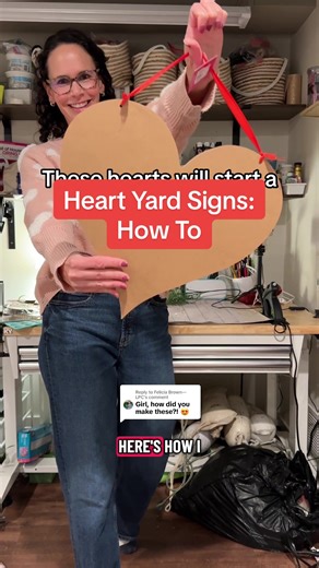 Replying to @Felicia Brown—LPC Here’s the step-by-step tutorial for making conversation heart yard signs. I would have preferred to use spray paint, but it’s too cold here for that. A spray sealer also would have been faster, but again - cold weather! If you live in a warmer climate, I’d go the spray sealer route for sure. Ask me any questions- I’m happy to help. ❤️