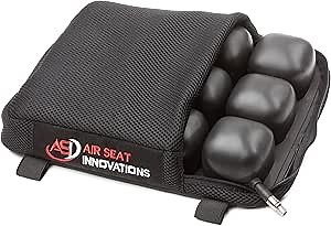 Motorcycle Air Seat Cushion - Pressure Relief Pad - Touring Saddles Reduces Vibration - Rear or Small Seat Size 12" X 9.5"