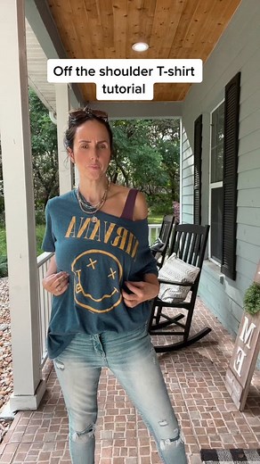 DIY Off-the-Shoulder T-shirt Tutorial