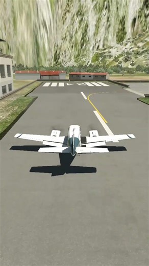 Beechcraft Baron Landing ✈️🛬 | Aircraft View #aviation #airplane #landing #shortvideo #shorts