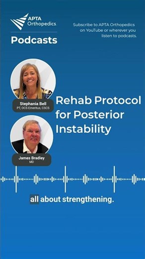 Rehab Protocol for Posterior Instability