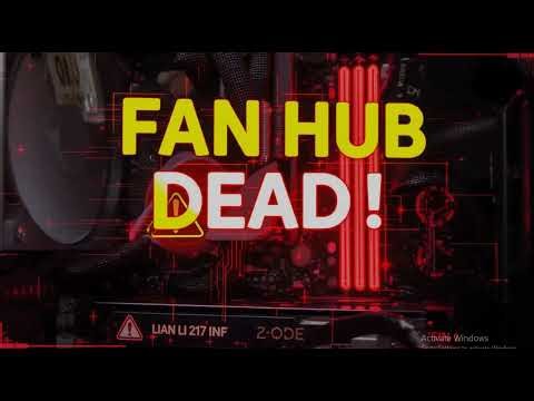 How to troubleshoot dead Lian Li 217 INF fan hub in new builds
