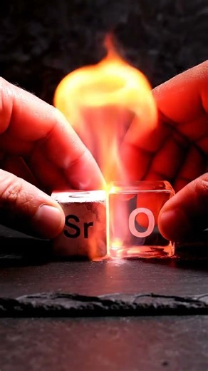 Scarlet Flame ASMR: Strontium & Oxygen Reaction! 🔥