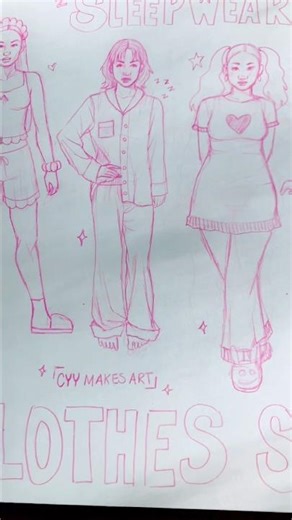 Clothes Study No.3 | Sleepwear/PJ #art #artist #drawing #sketch #sketchbook #sketchseries