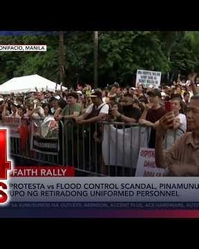 Kilos-protesta vs. flood control scandal, pinamunuan ng grupo ng retiradong uniformed... | 24 Oras