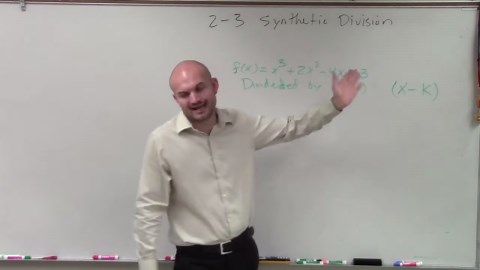 Dividing polynomials by synthetic division and rewriting using the division algorithm