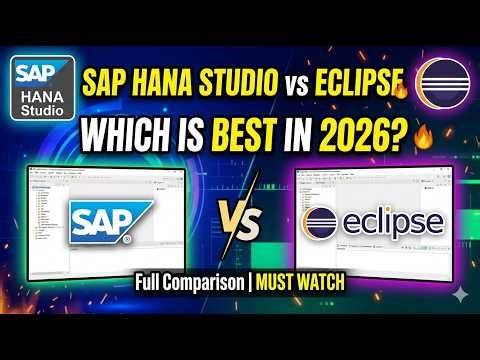 SAP HANA Studio vs Eclipse 🔥 Which is BEST in 2026?|Full Comparison|MUST Watch#sap #sapserver #yt