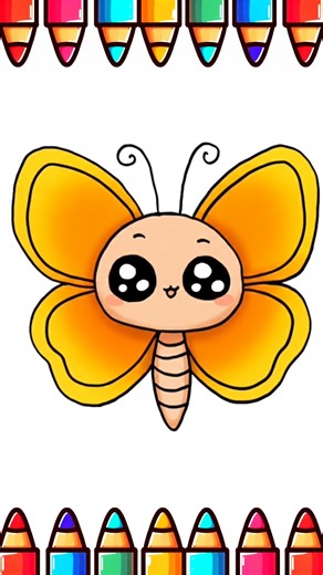 Cute butterfly drawing