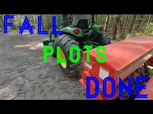 Preparing Fall food plots with Tar River 072 Grain Drill