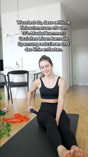 Einfache Übung gegen Knieschmerzen (TFL) #massage #schmerzfrei #muskel