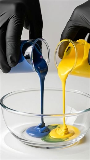 Blue + Yellow = ??? 😳💚