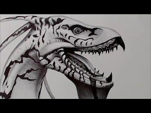 Drawing a Banshee from the movie Avatar.