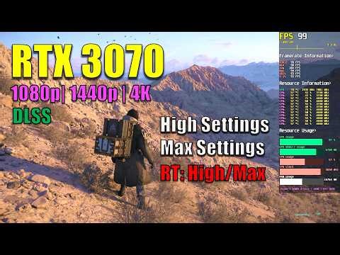 Death Stranding 2: On the Beach | RTX 3070 | High/Very High | RT:High/Max | 1080p/1440p/2160p