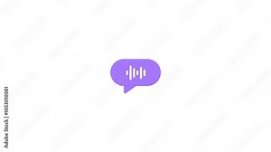 Voice Chat Animation Voice Chat, Audio Calls, and Conversations Audio voice message animation transparent background 4K
