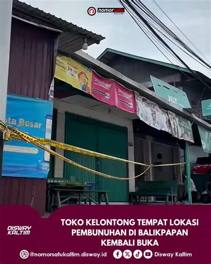 Disway Kaltim on Instagram: "Toko kelontong tempat VP (18) tewas ditikam kini sudah buka kembali. Ambo, sang pemilik toko, mengakui tempat berjualannya memang sempat tutup imbas kasus tersebut. Selengkapnya https://nomorsatukaltim.disway.id/hukum/read/70240/toko-kelontong-tempat-lokasi-pembunuhan-di-balikpapan-kembali-buka Reporter : Chandra / Disway Kaltim #tokokelontong #pembunuhan #penikaman #balikpapan #diswaykaltim"