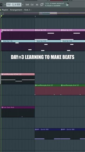Day 3: First REAL Beat Drop (FL Studio Beginner) #flstudio #producer #music