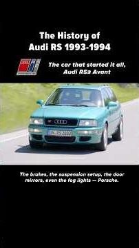 Audi & Porsche RS2 Avant, the car that started it all!🏆🏅 #audi #history #rs