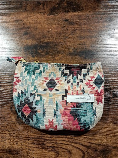 Coin Purse, Wallet, Card Holder, Geometric, Two Zippers, 20x14cm - Etsy