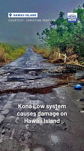Take a look at this: A bridge in Pahala was reportedly damaged after this past weekend’s Kona Low brought heavy rainfall to the island. #hnn | Hawaii News Now