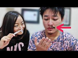 Shaving my Husband's Moustache ! Prank! | Drew & Melo Vlogs |