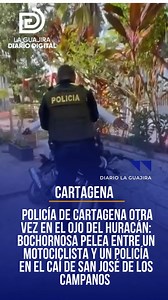 #Cartagena Un nuevo escándalo por abuso de autoridad e intolerancia sacude a la Policía de Cartagena. Esta vez, el escenario fue el CAI del barrio San José de los Campanos, donde un motociclista y un uniformado protagonizaron una violenta trifulca que quedó registrada en video. Todo comenzó cuando el ciudadano exigía la devolución de su motocicleta, gritando en repetidas ocasiones: “¡Esa moto es mía, esa moto es mía!”, mientras intentaba recuperarla a la fuerza. Fue entonces cuando el policía le
