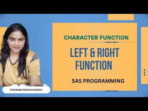SAS Programming LEFT and RIGHT Functions | String Alignment Functions