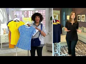 Susan Graver Set of 2 Liquid Knit Flutter Sleeve Tops on QVC