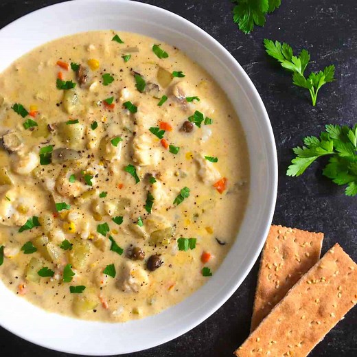 Instant Pot Seafood Chowder Recipe (Fish Chowder)