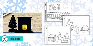 Christmas Window Display Templates | Christmas Crafts