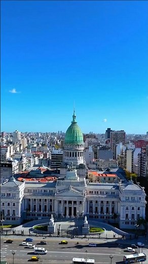 Argentina’s Iconic Congress Palace 🇦🇷 | Stunning Buenos Aires Drone View! ✨!#shorts #travel #city