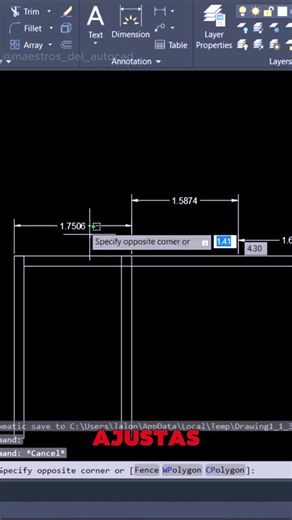 Así puedes alinear tus cotas automáticamente en AutoCAD 🚀💻 Si quieres aprender más tips sobre AutoCAD únete a mis clases gratis en el link de mi perfil 🔥🔥 #planosdecasas #autocad #autocadtutorial #planos #arquitectura