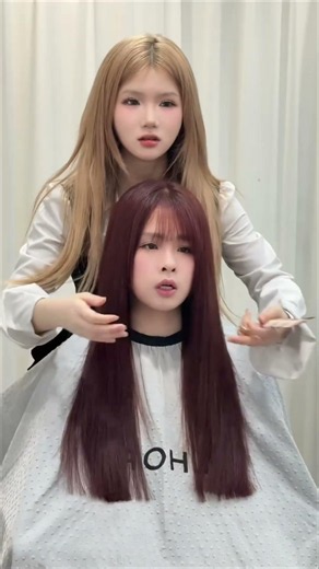Korean hair transformation 40 #shorts #trending #explore #tutorial #hairstyle #haircolor