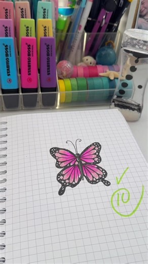 Como dibujar mariposas fáciles con este mini tutorial, inténtalo y déjame una foto en comentarios! #comodibujar #margenesbonitos #dibujossencillos #tutorialdedibujo #studywithsol