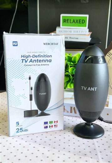 Antena digital HD para Smart TV 4K — señal 360° y sin mensualidades