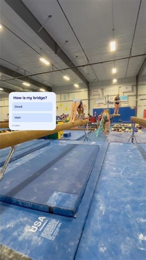 How is my bridge? #gymnast #beam #gymnasticflips