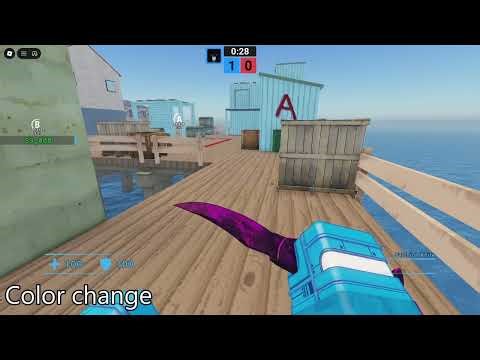 Falchion knife 'Violet Eclipse' showcase [Defusal by CN Entertainment (Roblox)]