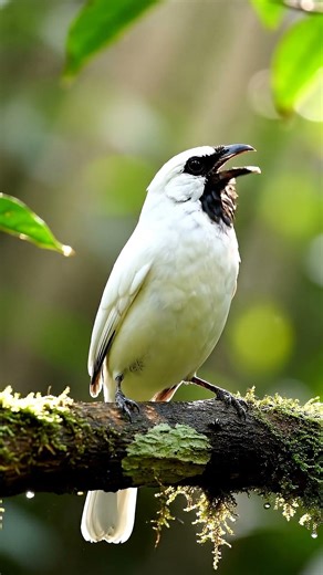 White Bellbird Calling in the Forest | The Metallic Voice of the Wild #birds #birdsong #birdsounds