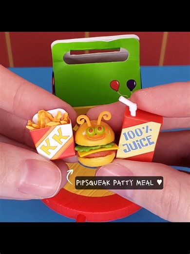 @SpongeBob Pipsqueak Patty Meal 💕 #spongebob #silly #recipes #fblifestyle #miniverse @Miniverse