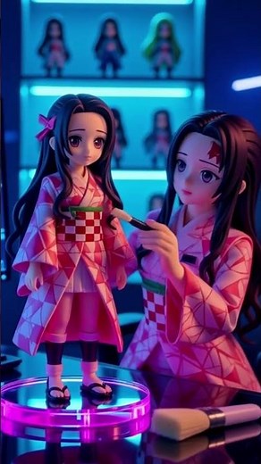 Nezuko Kamado Comes to Life | Hyper-Realistic Demon Slayer Figurine in 8K | Cinematic Anime Art