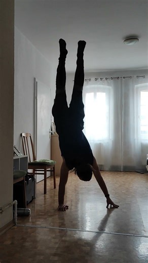 One Arm Handstand + One Finger Balance #onearmhandstand #onefingerbalance #calisthenics