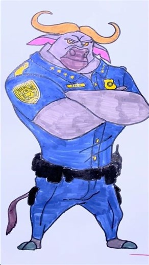Chief Bogo Zootopia 2 #art #coloring #zootopia #chief bogo