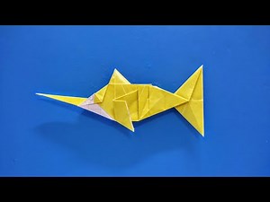 Origami Swordfish - How To Make a paper Swordfish - Origami Tutorial
