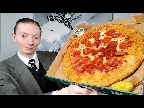 Papa John's NEW Cheddar Crust Pizza Review!