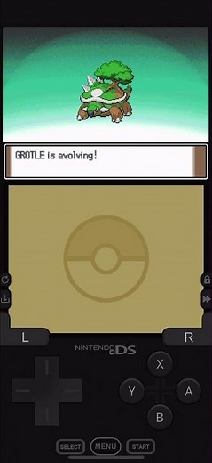 WHAT!? Lvl 32 Grotle EVOLVES!! #pokemon #nostalgia #shortvideo #ytshorts