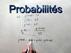 Probabilité , intersection et union en mathématiques