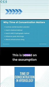 Time of Concentration in Hydrology #stormwater