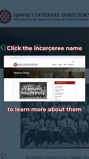 Search the Hawaiʻi Internee Database (JCCH Resource Center)